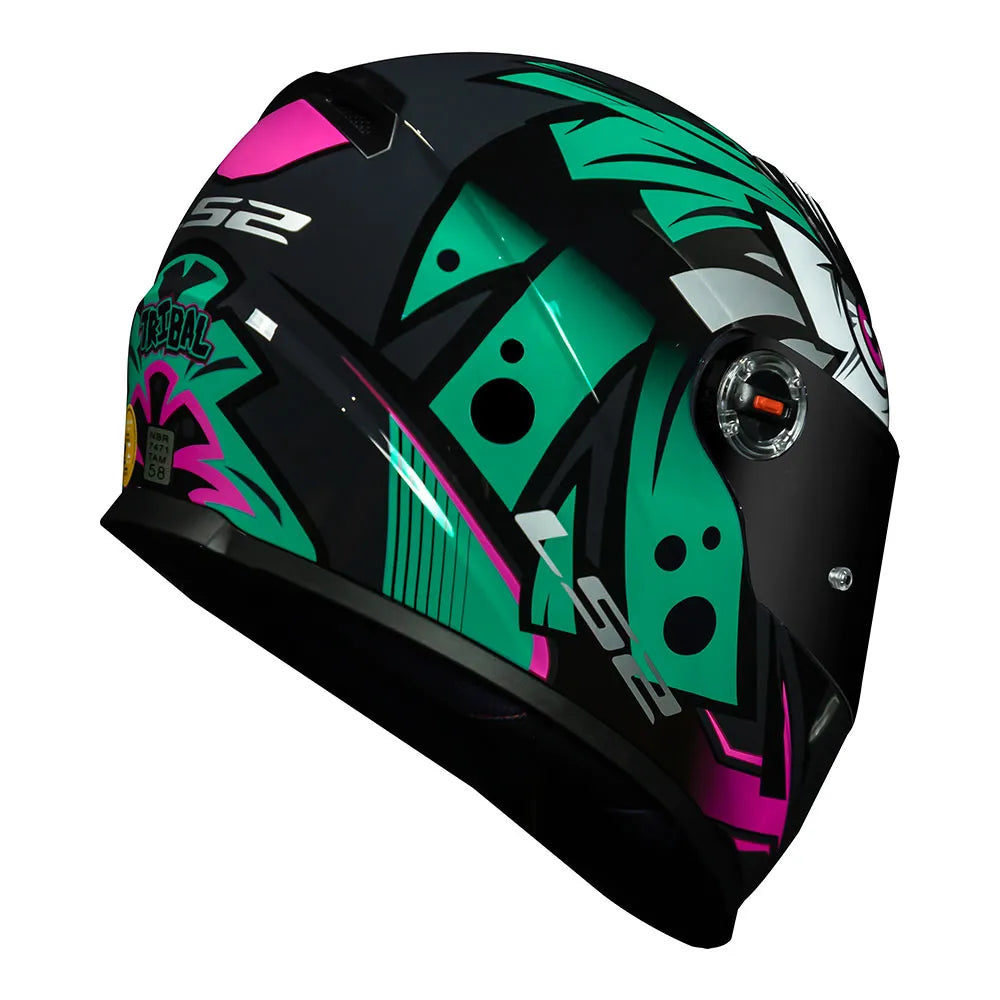 CAPACETE CLASSIC FF358 TRIBAL VERDE