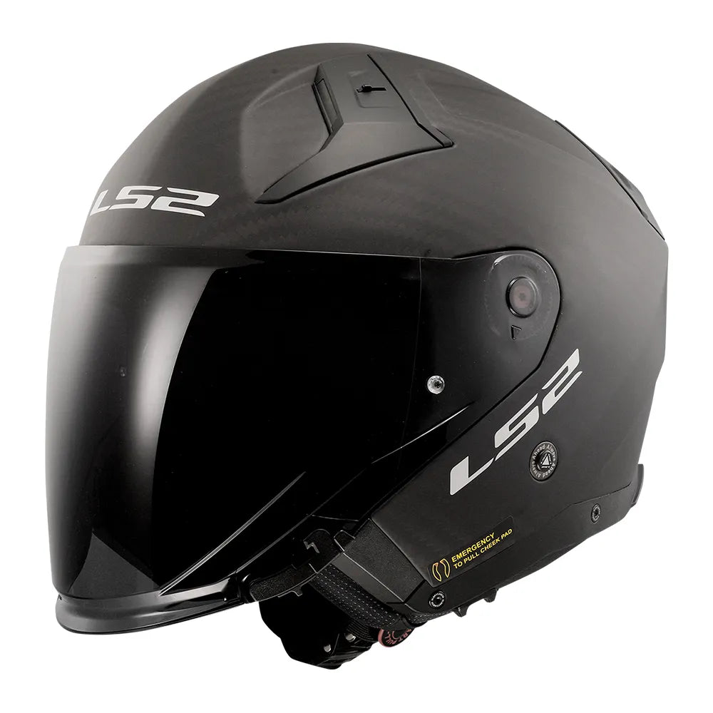 CAPACETE INFINITY II C SOLID CARBON FOSCO