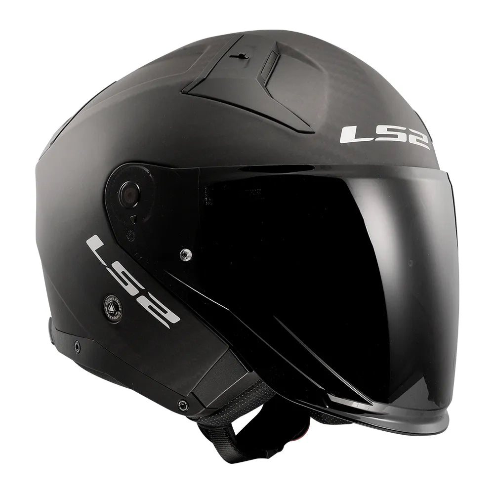 CAPACETE INFINITY II C SOLID CARBON FOSCO