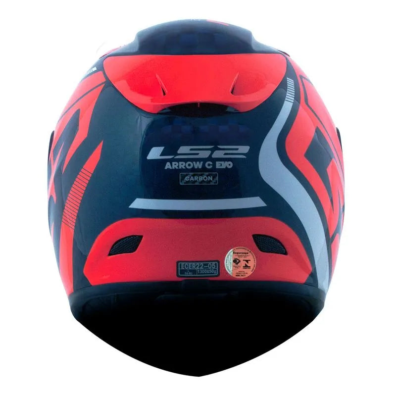CAPACETE ARROW CARBON STING LARANJA