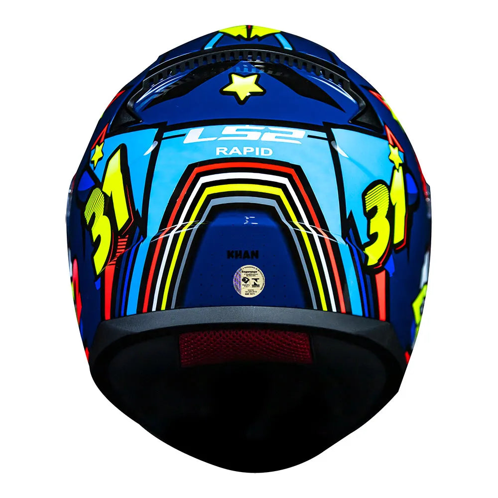 CAPACETE RAPID KHAN AMARELO