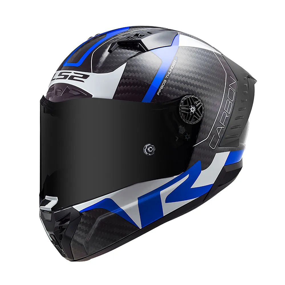 CAPACETE THUNDER CARBON RACING 1 AZUL