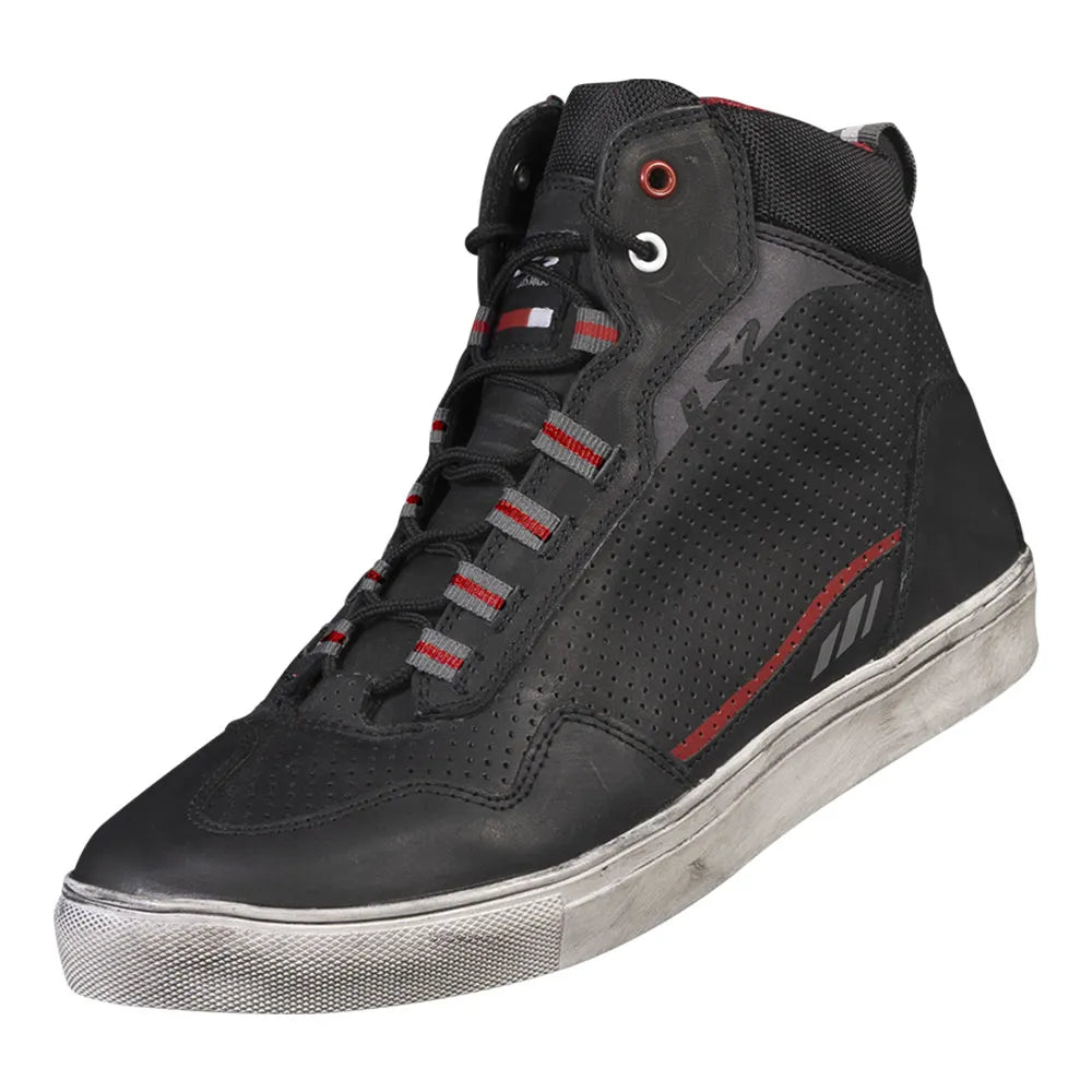 BOTA ZOE PRETO/VERMELHO
