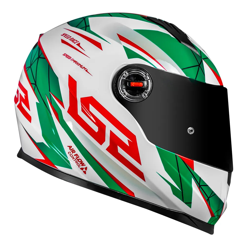 CAPACETE CLASSIC DRAZE BRANCO/VERDE
