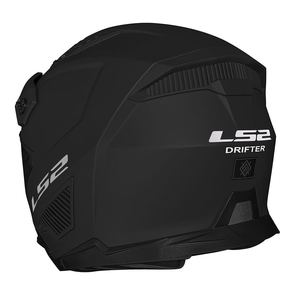 CAPACETE DRIFTER MONOCOLOR PRETO FOSCO