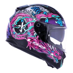 CAPACETE LS2 STREAM WARRIOR ROSA